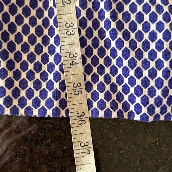 Diane Von Furstenberg “New Julian Two Mini” Blue/White Wrap Dress Size 2 - Picture 13 of 14